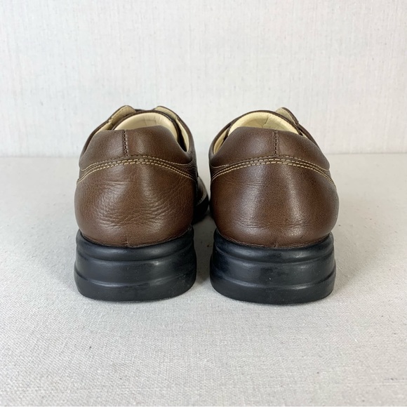 Johnston & Murphy~Men’s ‘Shuler‎ Bicycle’ Brown Sheepskin Leather Oxfords~Sz 9 - Picture 5 of 13